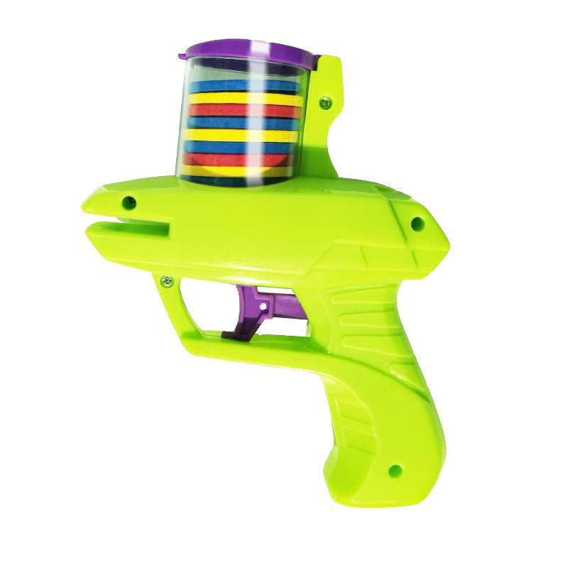 JMA Pet Goods flying disc launcher cat toy in green