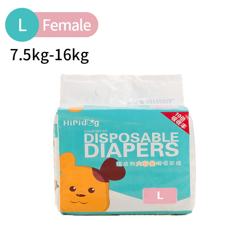 JMA Pet Goods female disposable dog diapers size L for dogs 7.5 to 16 kg