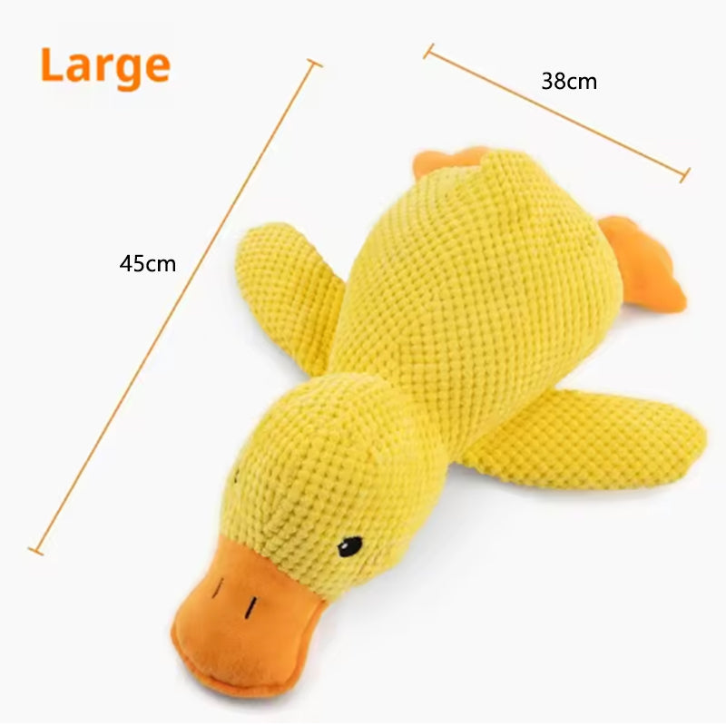 JMA Pet Goods plush duck dog toy in size Large, 17.7 x 15 in (45 x 38 cm)