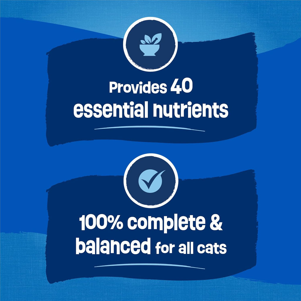 JMA Pet Goods Friskies Seafood Sensations provides 40 essential nutrients, 100% complete and balanced for all cats
