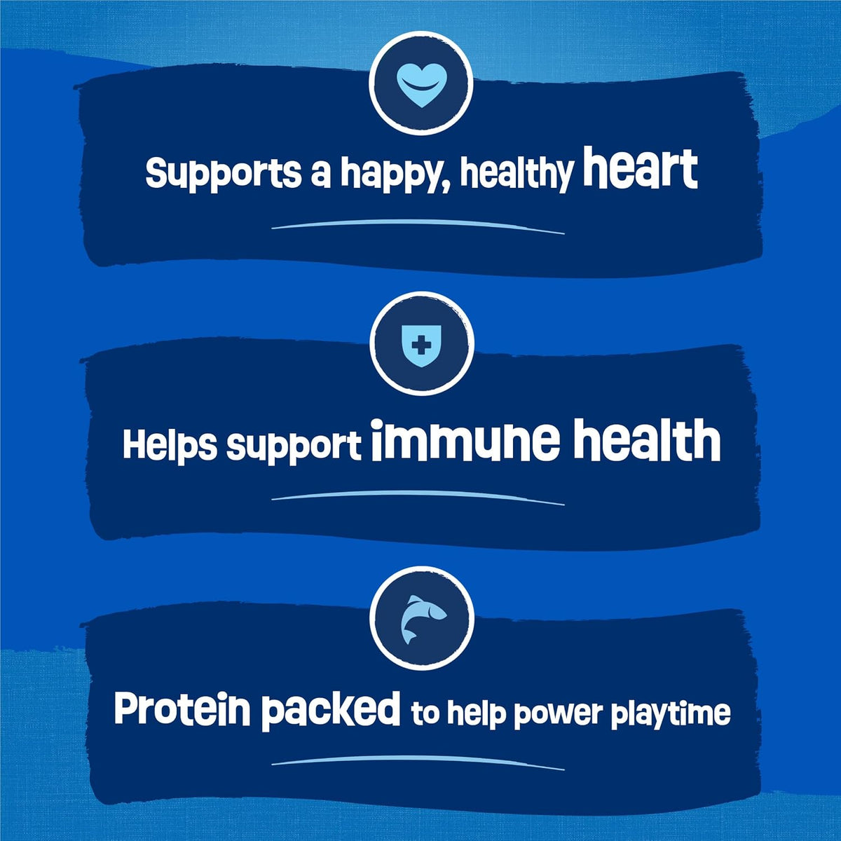 JMA Pet Goods Friskies Seafood Sensations benefits: supports a healthy heart, immune health and protein for playtime