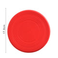 JMA Pet Goods silicone dog flying disc in red