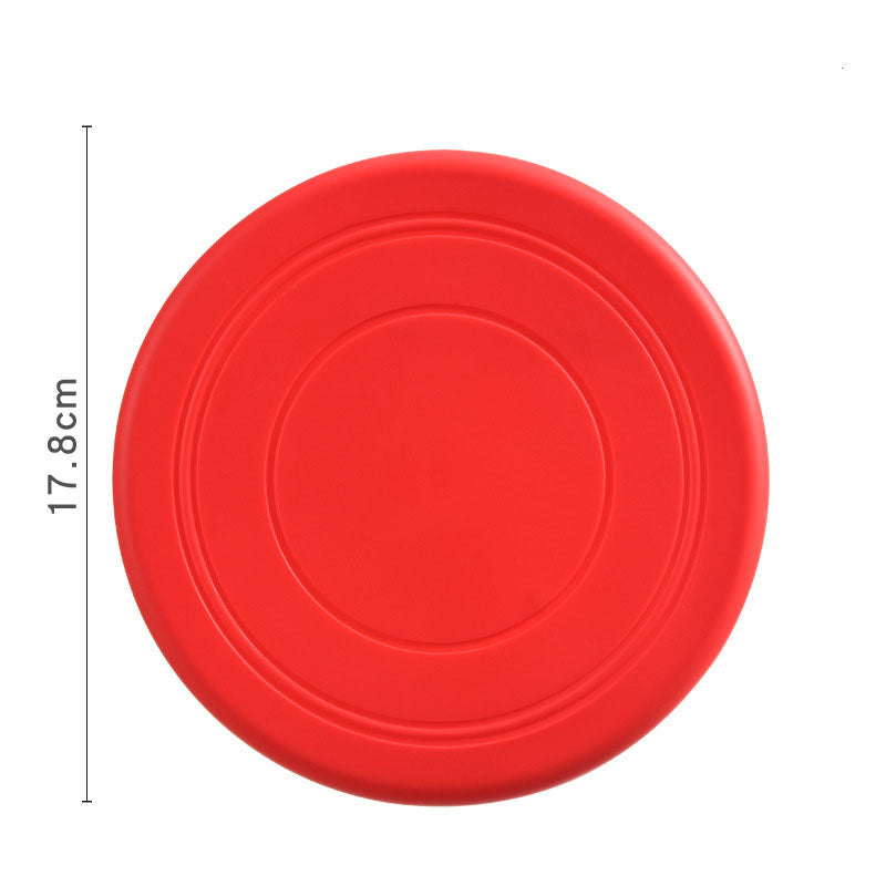 JMA Pet Goods silicone dog flying disc in red