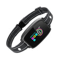 JMA Pet Goods black smart dog bark collar with color screen and adjustable nylon strap