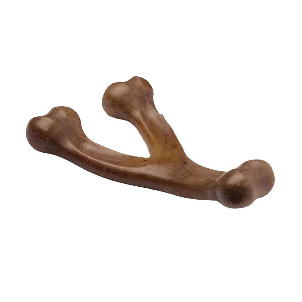JMA Pet Goods wishbone dog chew toy with three rounded chewing ends